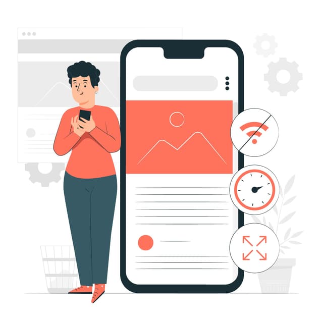 Android App Development Illustration