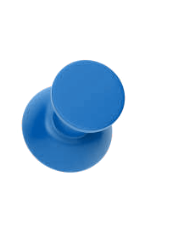 blue pushpin